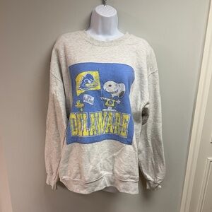NEW University of Delaware Snoopy Custom Crewneck Sweatshirt